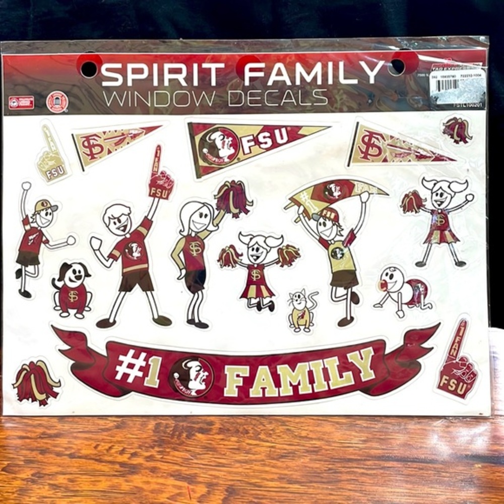 FSU Seminoles Family Car Decals 🎁Great Stocking Stuffer🎁 Vinyl window stickers